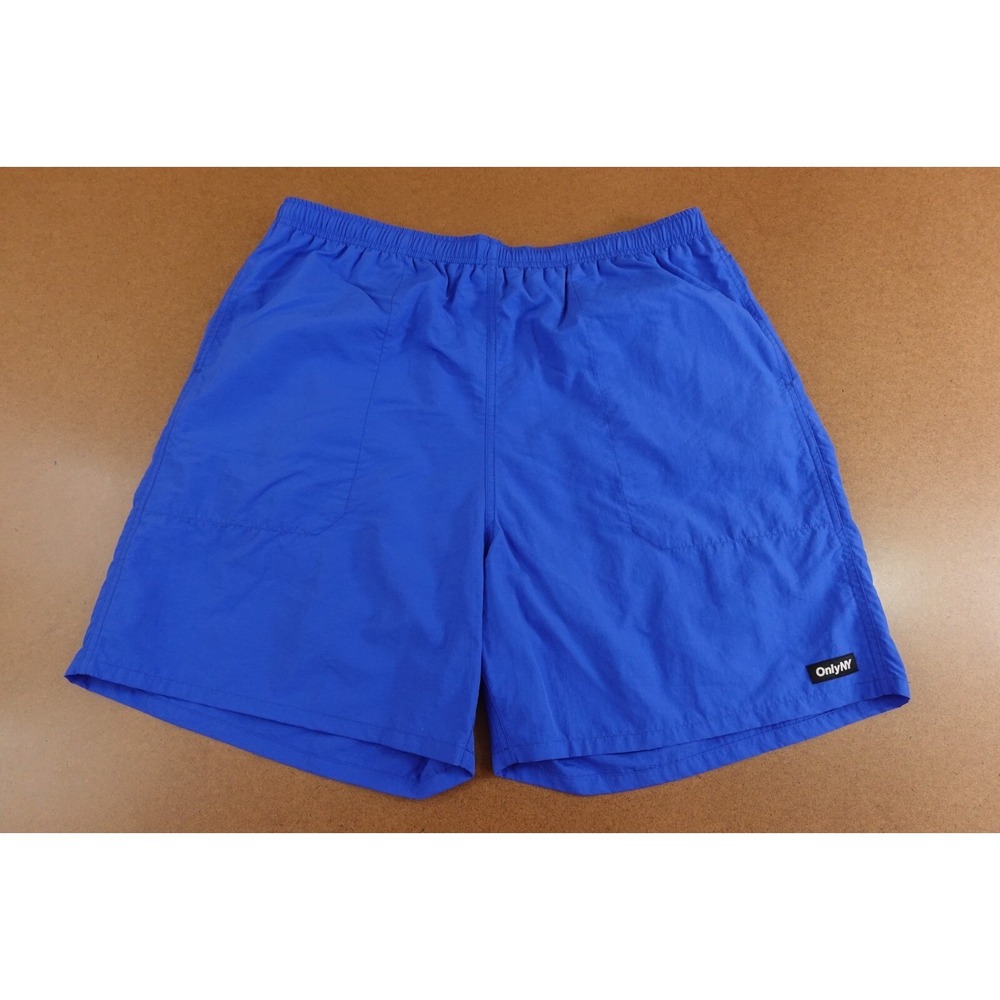 Only NY Mens Size XXL Blue Mesh Lined Pocketed Drawstring Highfalls Swim Shorts